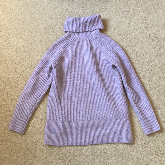 Madewell Knit Turtleneck Sweater Purple XXS - Picture 2 of 4